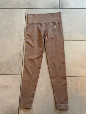 Gymshark Adapt Fleck X Whitney Leggings in Soft Brown / Chestnut Pink